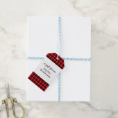 Buffalo Karierte Personalisierte Gift Tags Geschenkanhänger (Mit Garn)