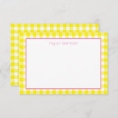 Buffalo Karierte Personalisierte Mitteilungskarten (Vorne/Hinten)