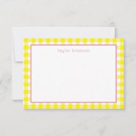 Buffalo Karierte Personalisierte Mitteilungskarten