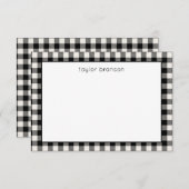 Buffalo Karierte Personalisierte Mitteilungskarten (Vorne/Hinten)