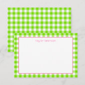 Buffalo Karierte Personalisierte Mitteilungskarten (Vorne/Hinten)