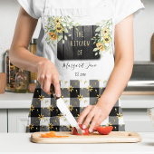 Buffalo karierte personalisierte Namensküche Schürze