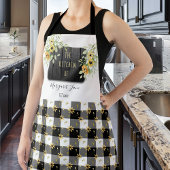 Buffalo karierte personalisierte Namensküche Schürze
