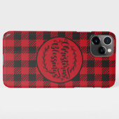 BUFFALO KARIERTE, ROTE UND SCHWARZE CHRISTMAS GREE iPhone HÜLLE (Rückseite (Horizontal))
