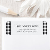 Buffalo Karierte Schwarz-weiße Weihnachtsfeier Rüc (Insitu)