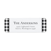 Buffalo Karierte Schwarz-weiße Weihnachtsfeier Rüc (Vorne)