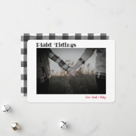 Buffalo Karierte Tipps 1 oder 2 Foto Ferienkarte Feiertagskarte