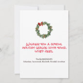 Buffalo Karierte Weihnachtsbaum Feiertagskarte (Rückseite)