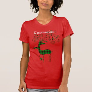 Buffalo Karierte Weihnachtsbaum Thunder_Cove T-Shirt