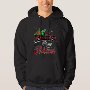 Buffalo Karierte Weihnachtsbaum Vintager Truck Xma Hoodie
