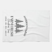 Buffalo Karierte Weihnachtsbaumfarm Schwarz-weiß Geschirrtuch (Horizontal)