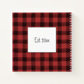 Buffalo Karierte Weihnachtsfamilienrezepte Notizblock (Rückseite)