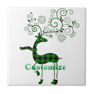 Buffalo Karierte Weihnachtsferd Thunder_Cove Fliese