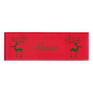 Buffalo Karierte Weihnachtsferd Thunder_Cove Namenschild