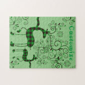 Buffalo Karierte Weihnachtsferd Thunder_Cove Puzzle (Horizontal)