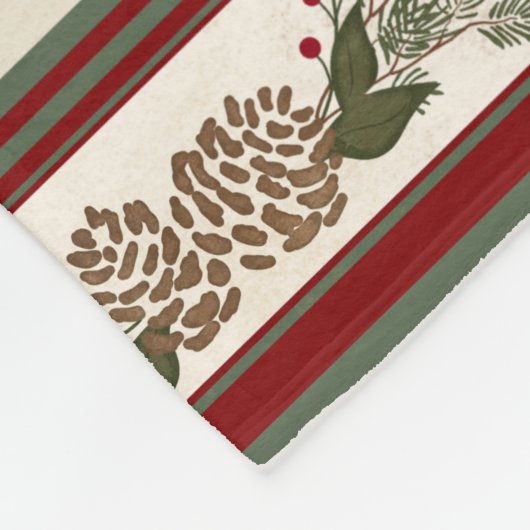 Buffalo Karierte Weihnachtskiefern Bäume Hirsche A Fleecedecke (Ecke)