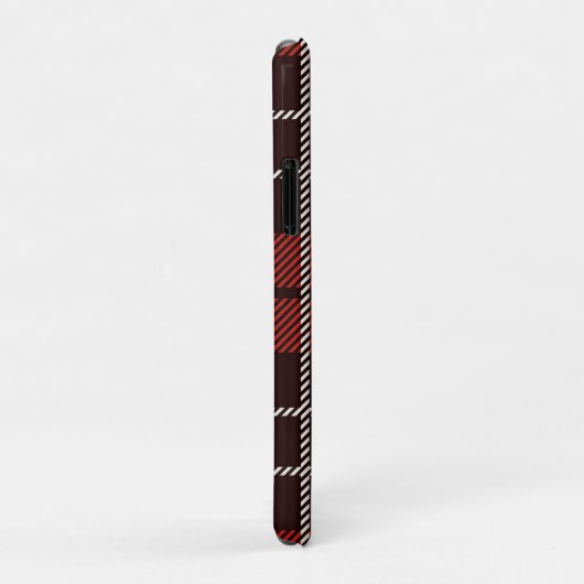 Buffalo Karierte Weihnachtsrot Gemustert Case-Mate iPhone Hülle (Hinten/Rechts)