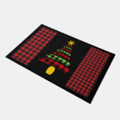 Buffalo Karierten Weihnachtsbaum Doormat Fußmatte (Schrägansicht)