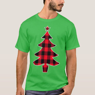Buffalo Karierten Weihnachtsbaum für Mama Vater un T-Shirt