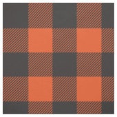 Buffalo Karierter Karo Muster Schwarz Orange Stoff (Muster)