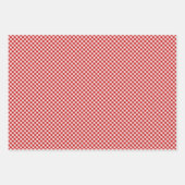 Buffalo Karierter Karo Rot Weiß Geschenkpapier Set (Vorderseite 3)