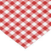 Buffalo Karierter Karo Rot Weiß Tischdecke (Schrägansicht)