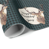 Buffalo Karierter Outdoorsman Geschenkpapier (Rolleneckpunkt)