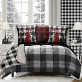 Büffalo, Karierter Pinienwald Kissen