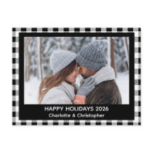 Buffalo Karierter Schwarz-weißer Fall