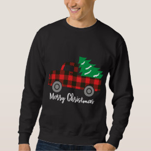 Buffalo Karierter Weihnachtsbaum Red Truck Sweatshirt