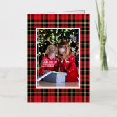 Buffalo Kariertes Foto Frohe Weihnachten Gold (Vorderseite)