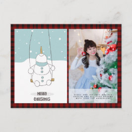 Buffalo Kariertes Foto Xmas Neujahr Folklore Art S Postkarte