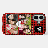 Buffalo Kariertes Monogramm, 4 Fotos Case-Mate iPhone Hülle (Rückseite (Horizontal))