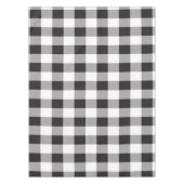 Buffalo Kariertes Muster Schwarz-Weiß Bauernhaus Tischdecke (Vorderseite)