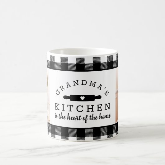 Buffalo Kariertes Oma's Kitchen Foto Kaffeetasse (Mittel)