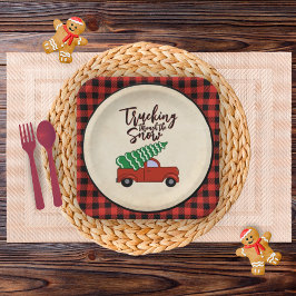 Buffalo Kariertes Party Pappteller