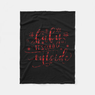 Buffalo Kariertes Weihnachtsjungbaby Es ist kalt d Fleecedecke