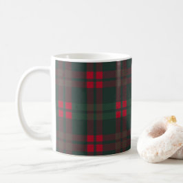 Buffalo Kariertes Weihnachtsmuster Grün Schwarz Kaffeetasse