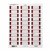 Buffalo Kariertes Weihnachtsrücksendesiegel (Vorne)