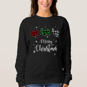 Buffalo-Kariertuch-Shih-Tzu-Hund-Weihnachten Sweatshirt