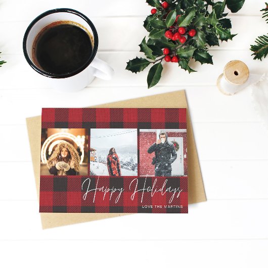 Buffalo Karo 3 Foto Happy Holidays Card