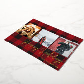 Buffalo Karo 3 Foto Happy Holidays Folieneinladung (Gedreht)