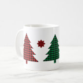 Buffalo-Karo-Bäume Kaffeetasse (Vorderseite Links)