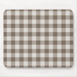 Buffalo Karo Beige Cream Ivory Gingham Mousepad