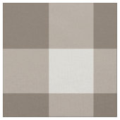 Buffalo Karo Beige Cream Ivory Gingham Stoff (Nahaufnahme)