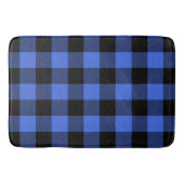 Buffalo Karo Blue & Black Lumberjack Kariertes Dek Badematte (Vorderseite)