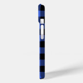 Buffalo Karo Blue & Black Lumberjack Kariertes Dek Case-Mate iPhone Hülle (Rückseite / Links)