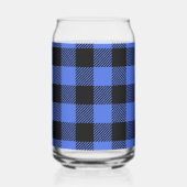 Buffalo Karo Blue & Black Lumberjack Kariertes Dek Dosenglas (Links)