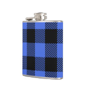 Buffalo Karo Blue & Black Lumberjack Kariertes Dek Flachmann (Links)