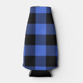 Buffalo Karo Blue & Black Lumberjack Kariertes Dek Flaschenkühler (Vorderseite)